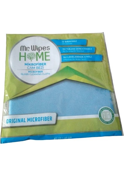 Mr. Wipes Mikrofiber Tekli Cam Bezi 40X40 cm