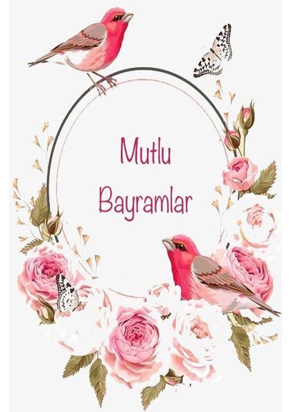 Bayram Için Kutlama Kartı (5,5x8 cm 100 Adet)