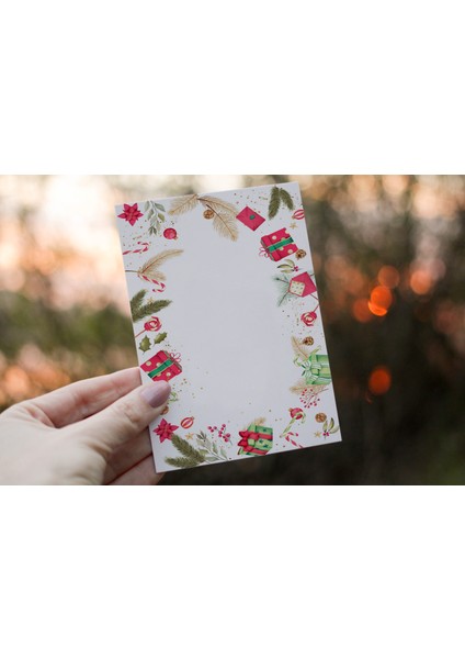 Yazılabilir Büyük Boy Not Kartları -Teşekkür Kartı (6X10 cm 50 Adet)