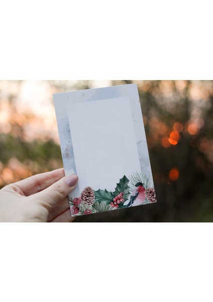 Yazılabilir Büyük Boy Not Kartları -Teşekkür Kartı (6X10 cm 50 Adet)