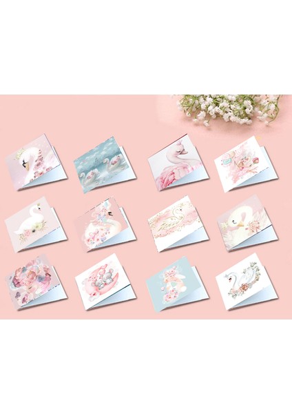 Kuğu Görselli Mesaj Kartı