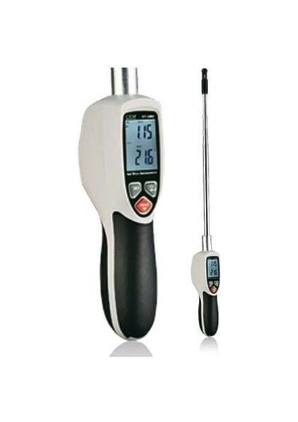 Cem DT1880 Teleskobik Problu Kızgın Tel Hava Hızı ve Sıcaklık Ölçer Anemometre (Kayıt Özellikli)