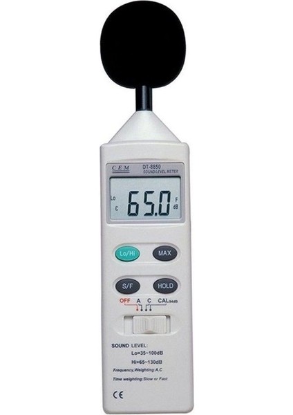 Cem DT-8850 Desibelmetre Ses ve Gürültü Ölçüm Cihazı