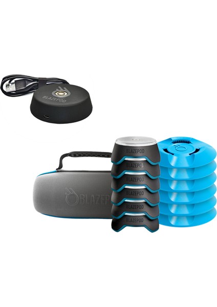 Egzersiz ve Antrenman Set Kit 6'lı Çantalı+Tabanlık Blaze Pod Training Kit 6 Pieces