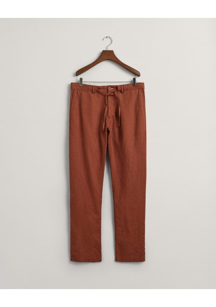 Erkek Kahverengi Relaxed Fit Keten Pantolon 1505272.278 modelleri