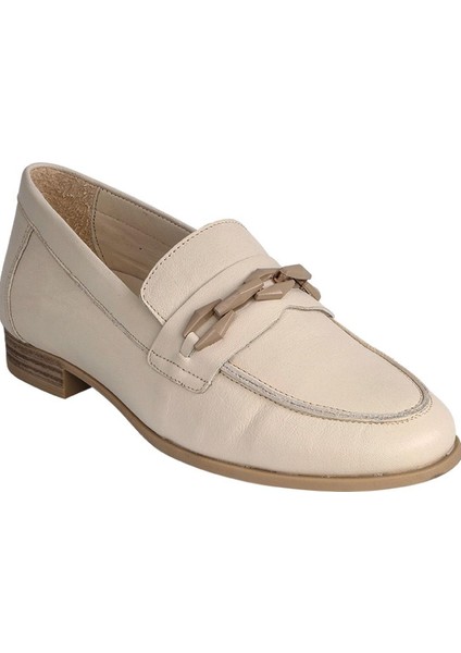D24YA-3215 Kadın Deri Loafer Ayakkabı