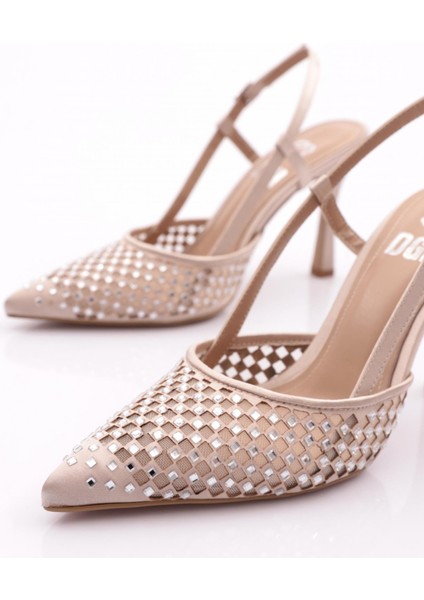 6704 Kadin Arkadan Bağli Topuklu Abiye Ayakkabi fırsatları