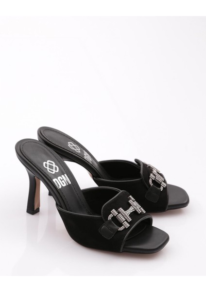 6304 Kadin Metal Aksesuarli Topuklu Terlik fiyatları