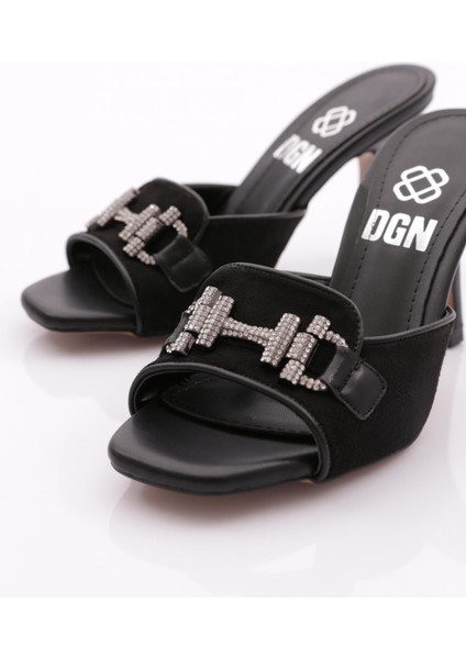 6304 Kadin Metal Aksesuarli Topuklu Terlik fırsatları