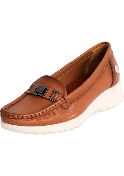 D24YA-685 Kadın Deri Loafer Ayakkabı
