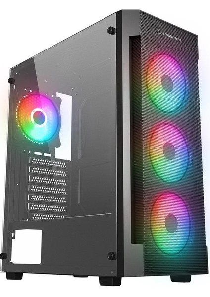 Vıgılant Mesh 650W 80+ Bronze Siyah Temperli Camlı 4X120MM Rgb Fan Atx Mıdı Tower Gaming Oyu