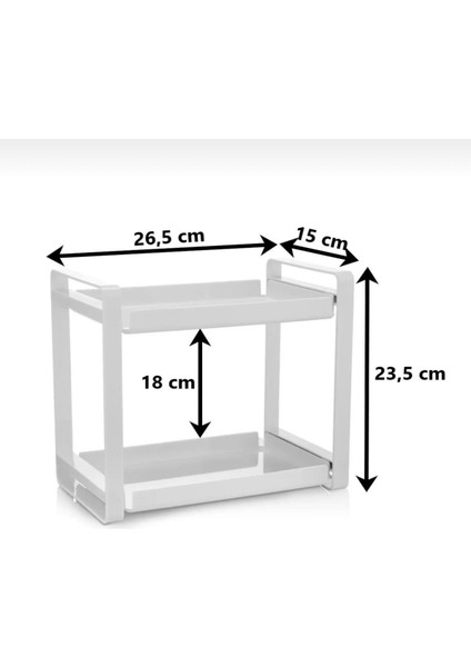 Makyaj Organizeri Banyo Düzenleyici Rafı Stand