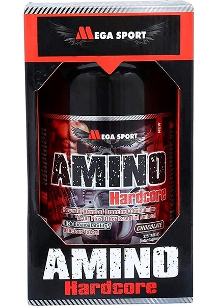Amino Hardcore 325 Tablet Yüksek Biyoyararlanım ve Lezzetli Çikolata Aroması