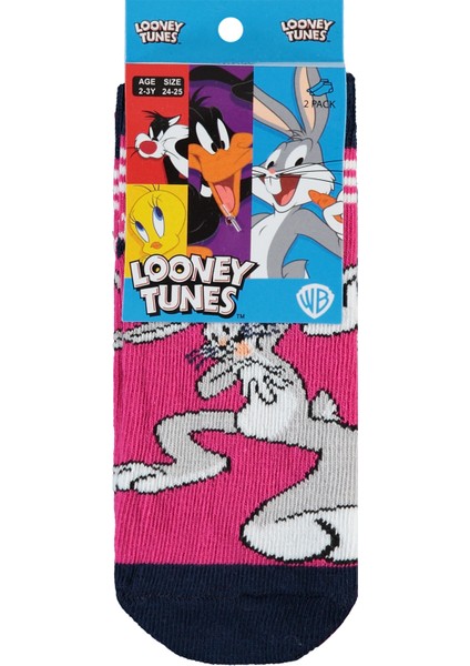 Kız Çocuk Patik Çorap 2-12 Yaş Pembe