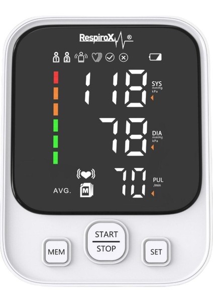 Dijital AXD-809 Türkçe Konuşan Tansiyon Aleti Adaptörlü Şarjlı Kol