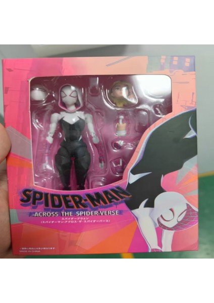 Marvel Spiderman Sh Figuart Spider Gwen Anime Action Figure Stacy Miles Morales Figure Into The Spider-Verse Toys Model Gifts (Yurt Dışından)