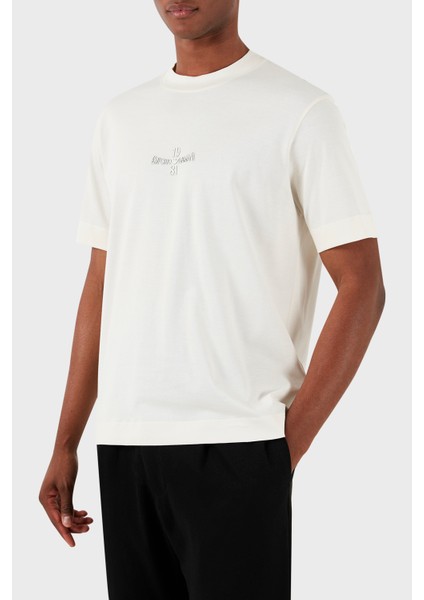 Bisiklet Yaka Pamuk Regular Fit T Shirt Erkek T Shirt 3D1TH3 1jocz 01A7