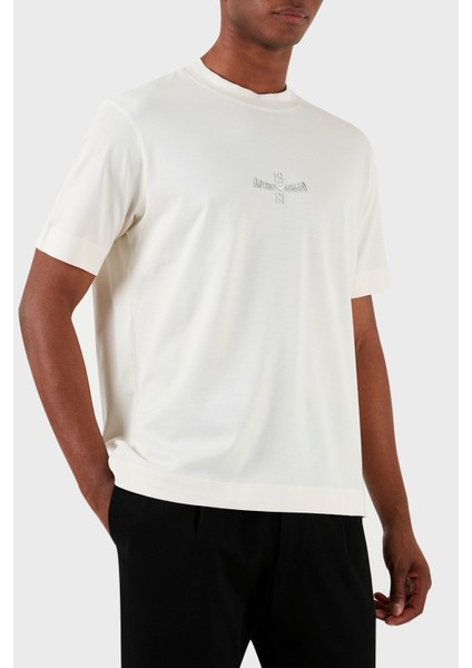 Bisiklet Yaka Pamuk Regular Fit T Shirt Erkek T Shirt 3D1TH3 1jocz 01A7