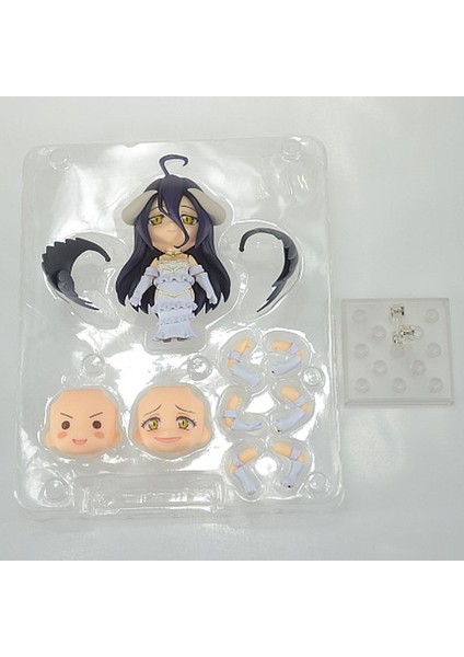 Anime Overlord Ainz Ooal Gown Albedo Demon Cute Kawaii Super Hero 10CM Action Figure Toys (Yurt Dışından)