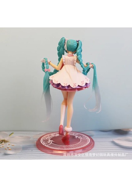 20 cm Proje Dıva Arcade Pembe Kiraz Hatsune Miku Şekil Anime Kız Heykelcik Modeli Dekorasyon Bebek (Yurt Dışından)
