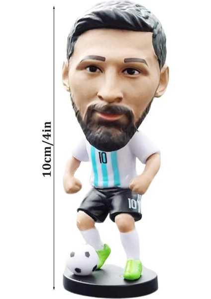 Inch Soccer Star Ornament 2022, Argentina Messi Ronaldo Neymar Mbappe Action Figures, Mini Model Toy, Soccerstarz Doll Statue For Soccer Lovers (Yurt Dışından)