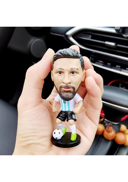 Inch Soccer Star Ornament 2022, Argentina Messi Ronaldo Neymar Mbappe Action Figures, Mini Model Toy, Soccerstarz Doll Statue For Soccer Lovers (Yurt Dışından)