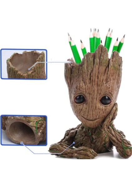 Groot Tree Flowerpot Action Figures Model Toys (Yurt Dışından)