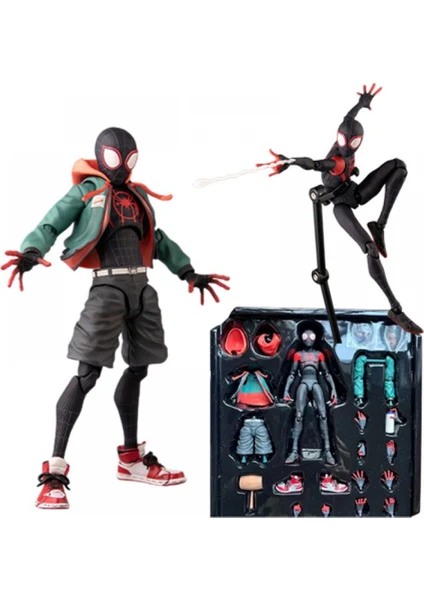 New ml Legends Spiderman Figure Spider-Man Into The Spider-Verse Sv Peter B. Parker Sentinel Miles Action Figures Model Toys (Yurt Dışından)