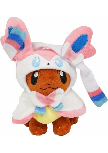 8" Pokemon Eevee Poncho Umbreon Espeon Jolteon Vaporeon Sylveon Flareon Plush Figure Toys (Yurt Dışından)