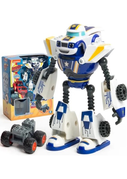 Hot Blaze Monster Machines Anime Figure Plastic/alloy Deformed Robot Kids Car Toy Action Figure Model Children Birthday Gifts (Yurt Dışından)