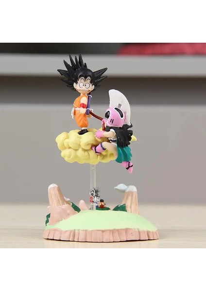 Dragon Ball Sun Goku Chichi Anime Figure Somersault Cloud Model Dolls Figurine Decor Action Figures Collections Kids Gifts Toys (Yurt Dışından)