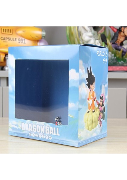 Dragon Ball Sun Goku Chichi Anime Figure Somersault Cloud Model Dolls Figurine Decor Action Figures Collections Kids Gifts Toys (Yurt Dışından)