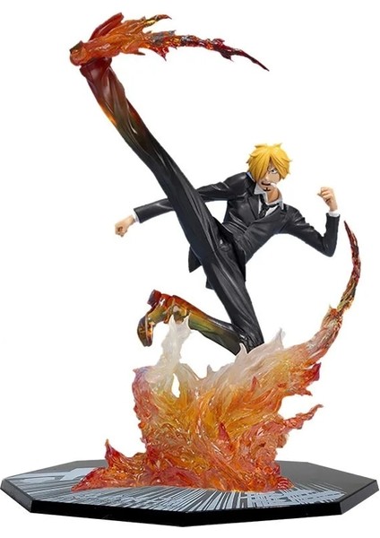 One Piece Anime Monkey D Luffy Roronoa Ace Vinsmoke Sanji Action Figures Dolls Pvc Model Collectible Stunt Toy Decoration Gift (Yurt Dışından)