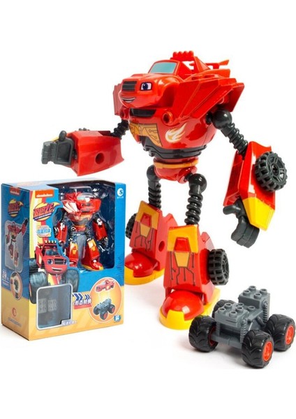 Hot Blaze Monster Machines Anime Figure Plastic/alloy Deformed Robot Kids Car Toy Action Figure Model Children Birthday Gifts (Yurt Dışından) modelleri