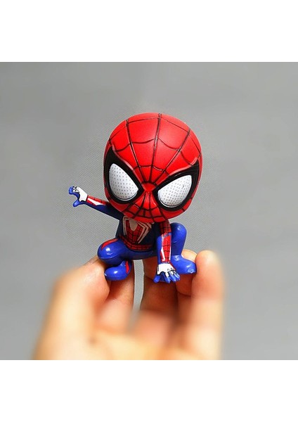 Marvel Avengers Spider Man Cute Action Figure Posture Anime Decoration Collection Figurine Toy Model Ornaments Children Gift (Yurt Dışından)