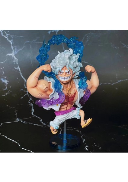 STYLE10CM Mini One Piece Battle Yz Luffy Gear 5 Action Figure Nika Statue Anime Figurine Model Doll Collection Toy Gift Kids (Yurt Dışından)