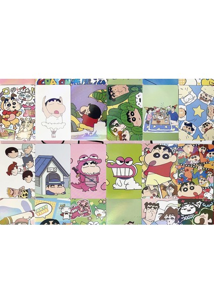 Yeni 50 Adet Yeni Anime Crayon Shin-Chan Kawaii Şekil Lazer Kart Hd Atlas Fotoğraf Koleksiyonu Lomo Kartı Fotoğraf Kartı Model Oyuncaklar Hediyeler (Yurt Dışından)