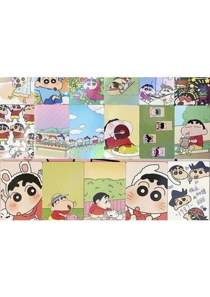 Yeni 50 Adet Yeni Anime Crayon Shin-Chan Kawaii Şekil Lazer Kart Hd Atlas Fotoğraf Koleksiyonu Lomo Kartı Fotoğraf Kartı Model Oyuncaklar Hediyeler (Yurt Dışından)