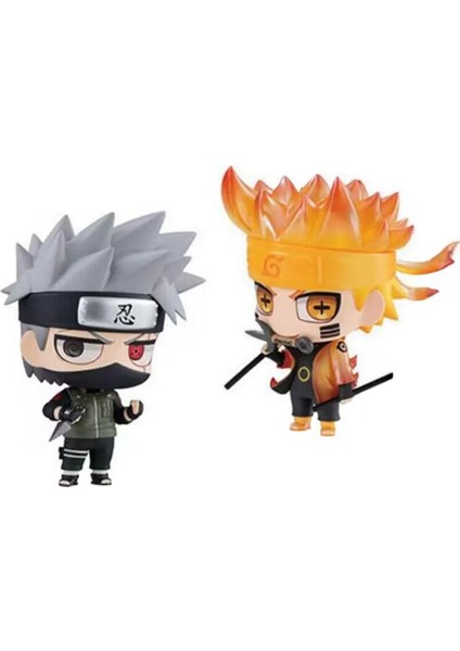 Anime Naruto Şekil Oyuncak Seti Uzumaki Naruto Uchiha Sasuke Aksiyon Anime Modeli Pvc Heykeli Heykelcik Koleksiyon Oyuncak (Yurt Dışından)