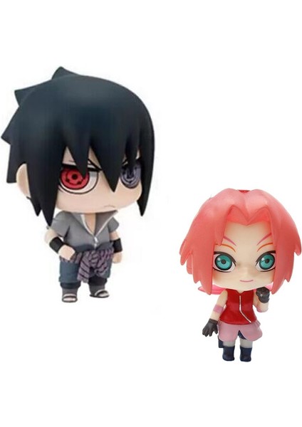 Anime Naruto Şekil Oyuncak Seti Uzumaki Naruto Uchiha Sasuke Aksiyon Anime Modeli Pvc Heykeli Heykelcik Koleksiyon Oyuncak (Yurt Dışından)