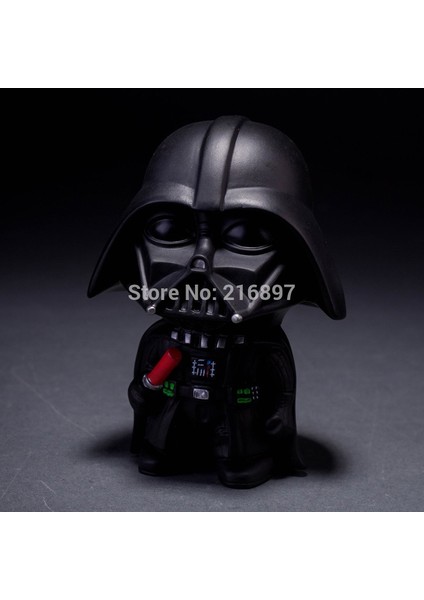 10CM 2pcs/lot Cute Style Star War Darth Vader & Storm Trooper Kawaii Movie Action Figure Model Toys (Yurt Dışından)