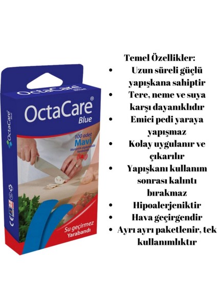 Mavi Manyetik Yara Bandı 100'LÜ fiyatları