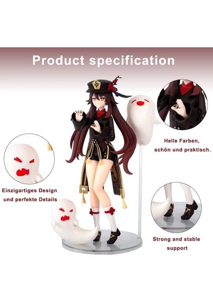 Genshin Impact Anime Figures Hutao Pvc Character Figure Model Anime Statue Toys For Children Gift Model Desktop Decoration 18CM (Yurt Dışından)