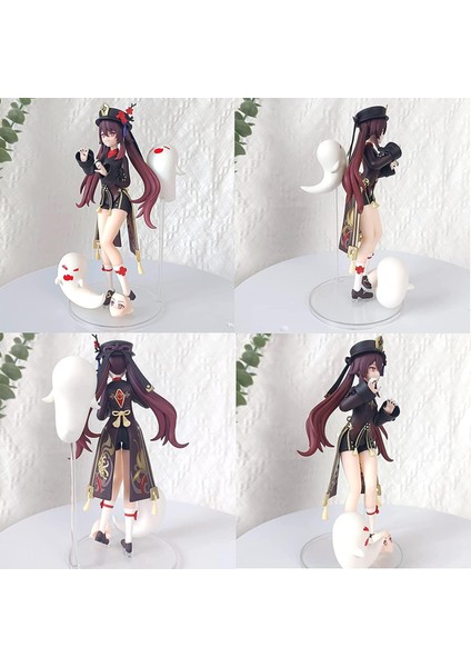 Genshin Impact Anime Figures Hutao Pvc Character Figure Model Anime Statue Toys For Children Gift Model Desktop Decoration 18CM (Yurt Dışından)