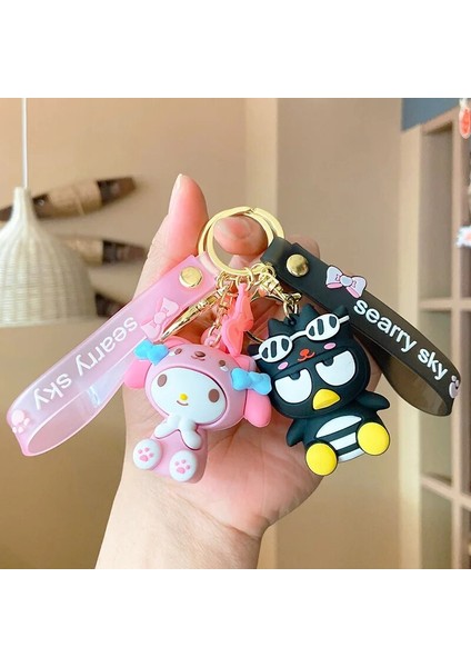 Sanrio Karikatür Hayvanlar Hello Kitty Kuromi Kolye Anahtarlık Anahtarlık Anime Aksiyon Figürleri Koleksiyon Model Oyuncaklar Takı Hediyeler (Yurt Dışından)