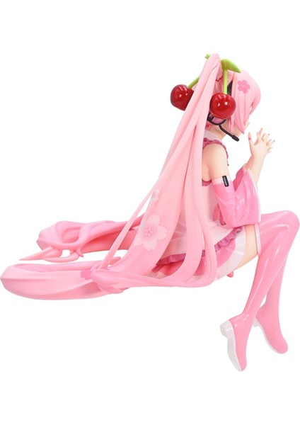 New Hatsune Miku Anime Figure Pink Dress Pvc Model Action Toys Cherry Pink Cherry Blossom Decoration Collect Gifts (Yurt Dışından)