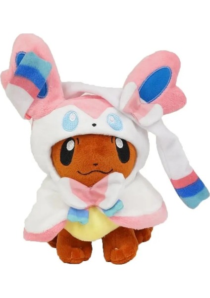 8" Pokemon Eevee Poncho Umbreon Espeon Jolteon Vaporeon Sylveon Flareon Plush Figure Toys (Yurt Dışından)