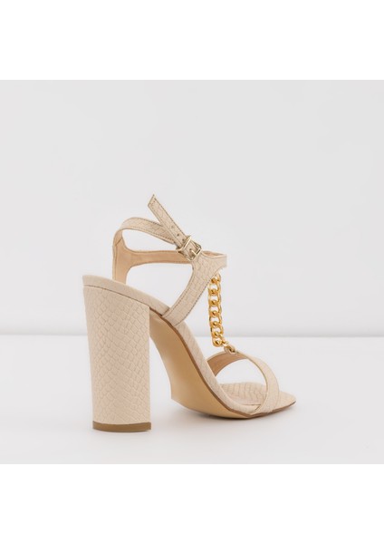Carmel-Tr Sandalet Yüksek Topuklu Sandalet;Abiye Sandalet - Ekru fiyatları