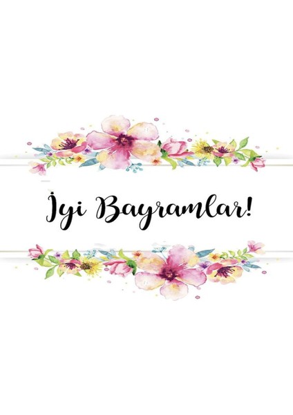 Bayram Için Kutlama Kartı (5,5x8 cm 100 Adet)