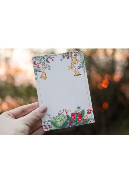 Yazılabilir Büyük Boy Not Kartları -Teşekkür Kartı (6X10 cm 50 Adet)